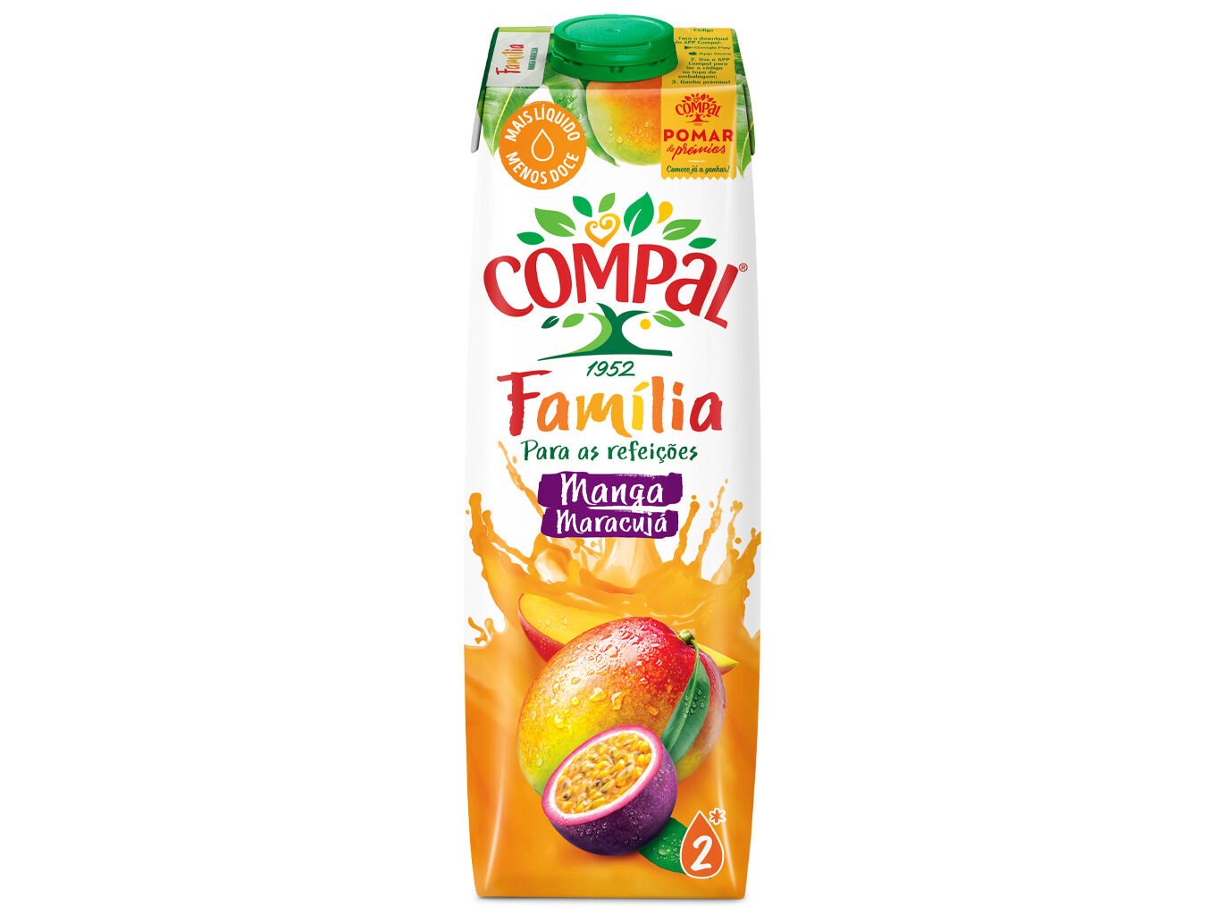 NECTAR COMPAL FAM&Iacute;LIA MANGA MARACUJ&Aacute; LIM&Atilde;O 1L
