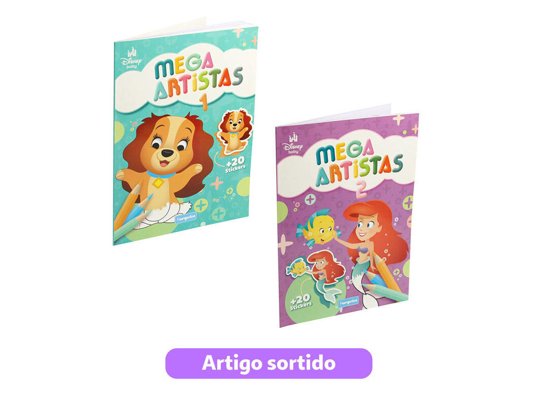 LIVRO MEGA ARTISTAS MODELOS SORTIDOS image number 0
