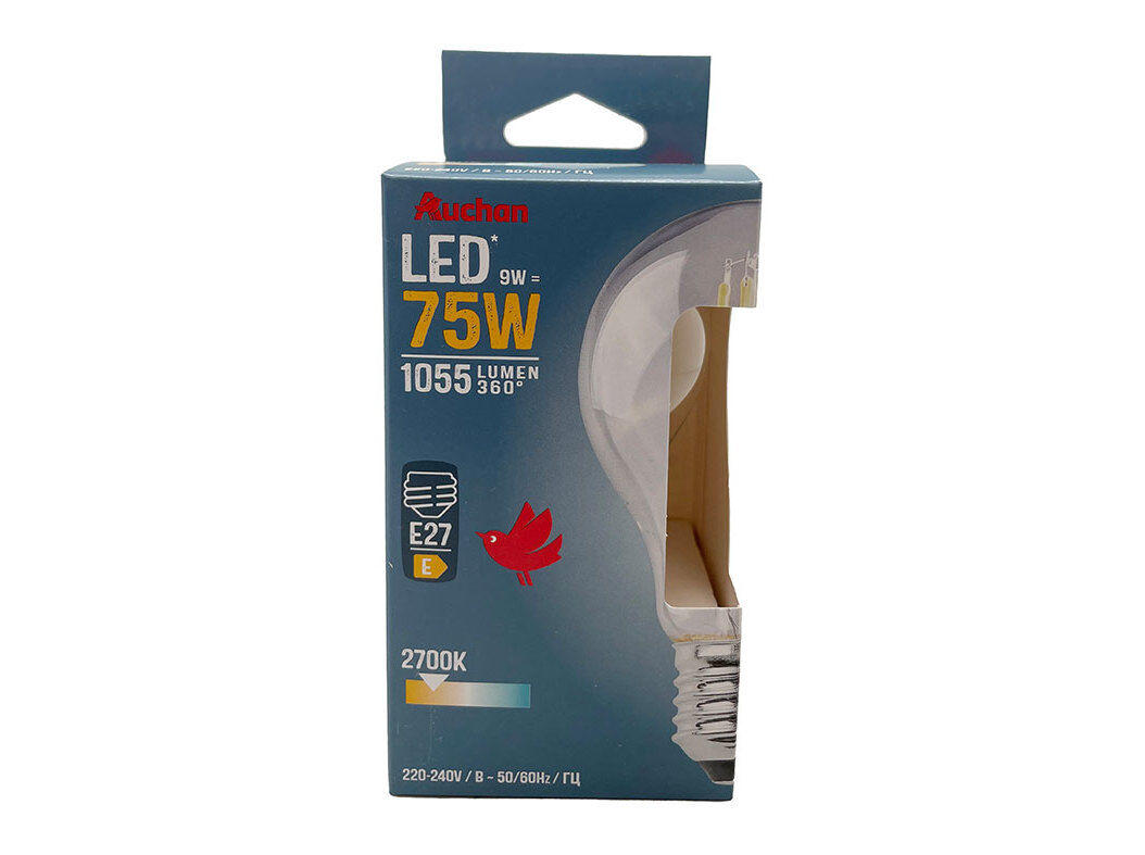 L&Acirc;MPADA LED STANDARD AUCHAN E27 75W LUZ AMARELA image number 0