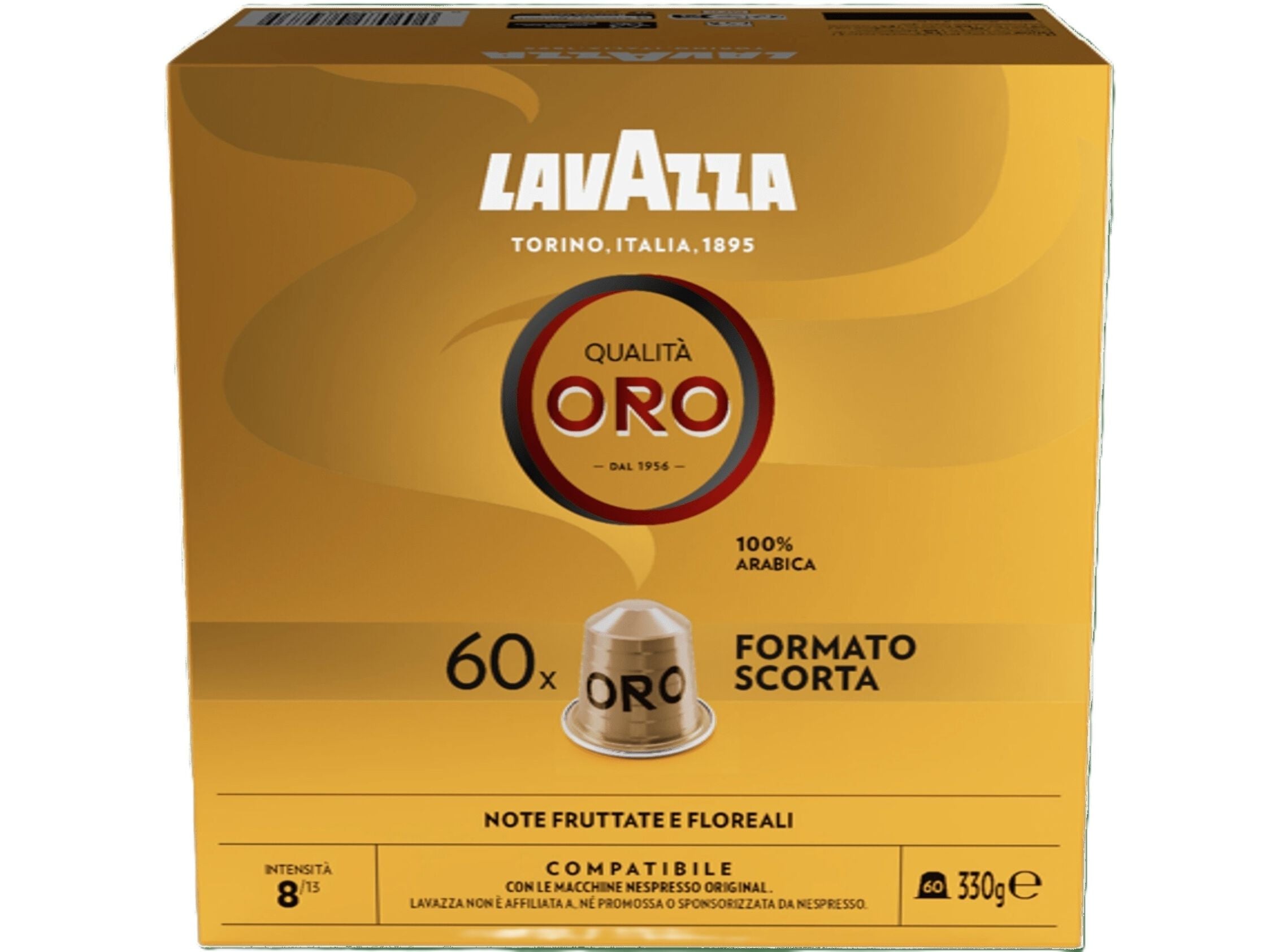 C&Aacute;PSULAS CAF&Eacute; LAVAZZA QUALIT&Agrave; ORO NPS INTENSIDADE 8/13 60UN image number 1