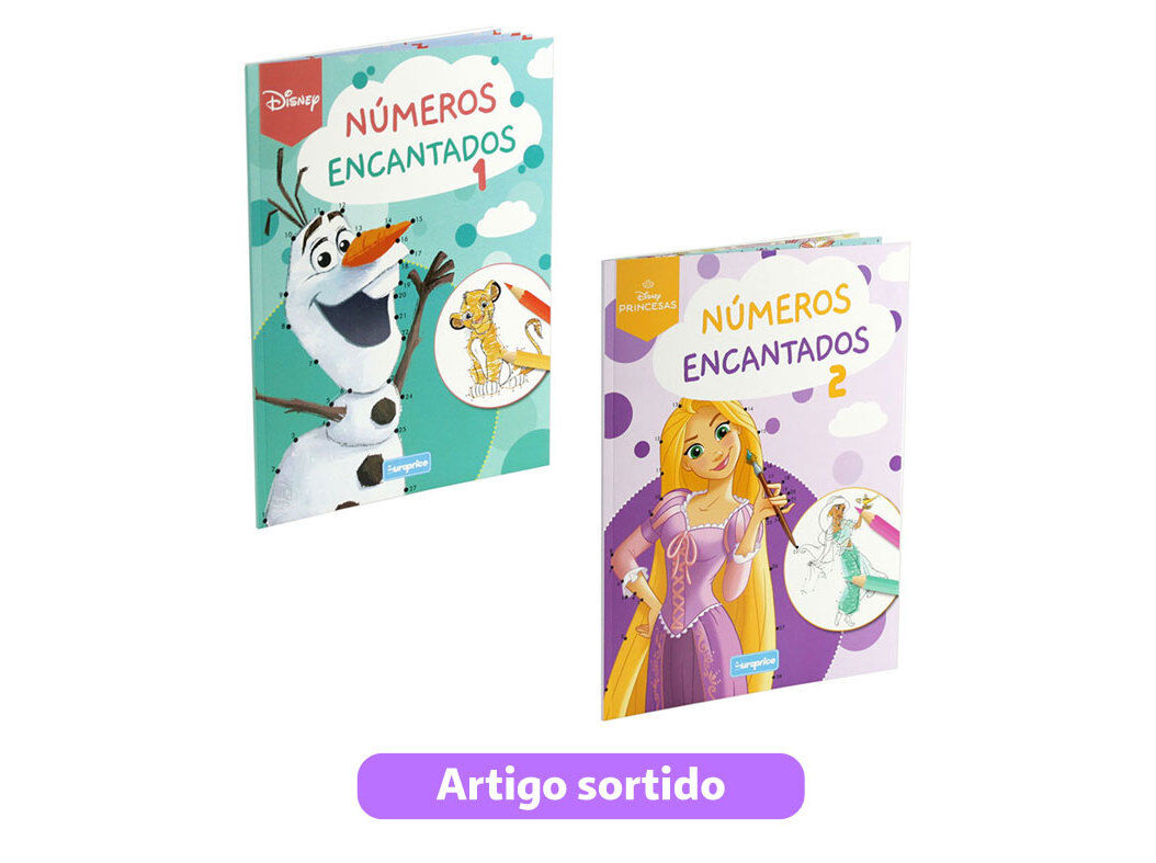 LIVRO N&Uacute;MEROS ENCANTADOS DISNEY MODELOS SORTIDOS image number 0