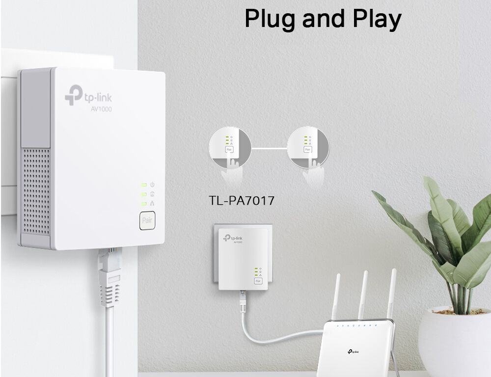 POWERLINE TP-LINK KIT AV1000 TL-PA7017KIT image number 3