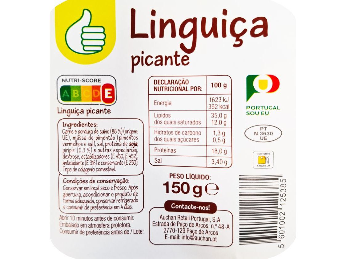 LINGUI&Ccedil;A CORRENTE POLEGAR PICANTE KG image number 1