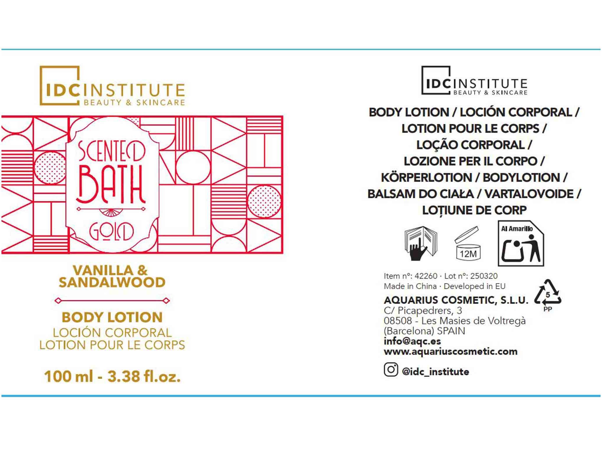 BOLSA BANHO IDC INSTITUTE GOLD 4PCS image number 5