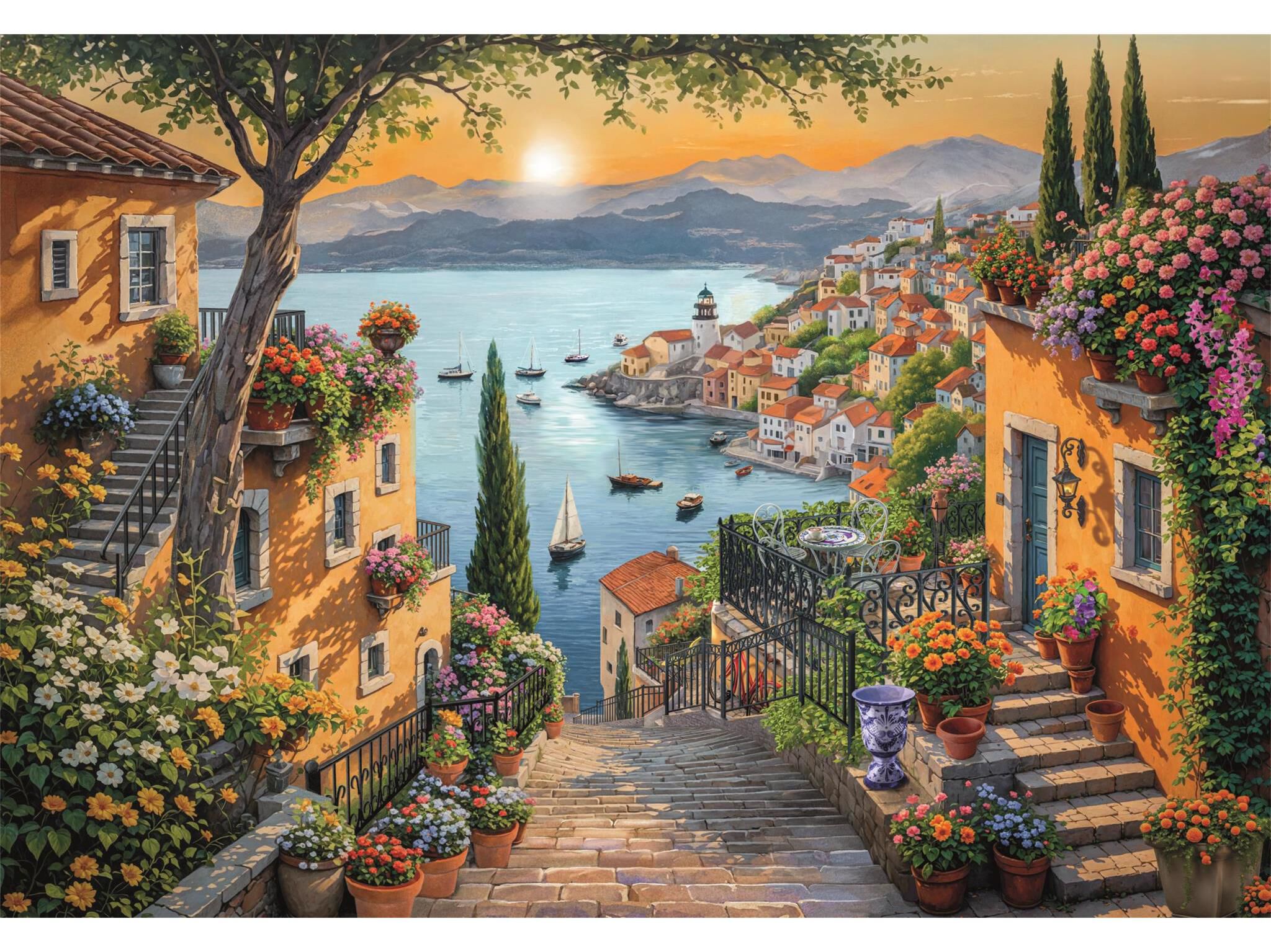 PUZZLE THE HARBOR CLEMENTONI 1000 PE&Ccedil;AS image number 1