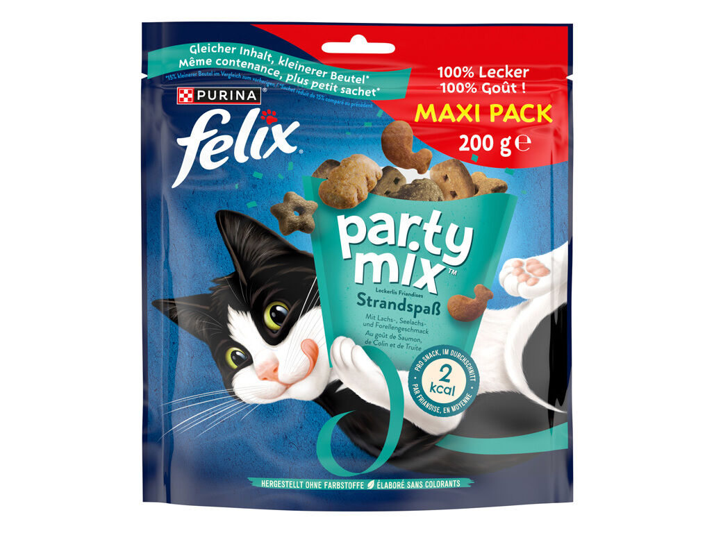 SNACKS PARA GATO FELIX PARTY MIX OCEAN MAXI PACK 200G image number 1
