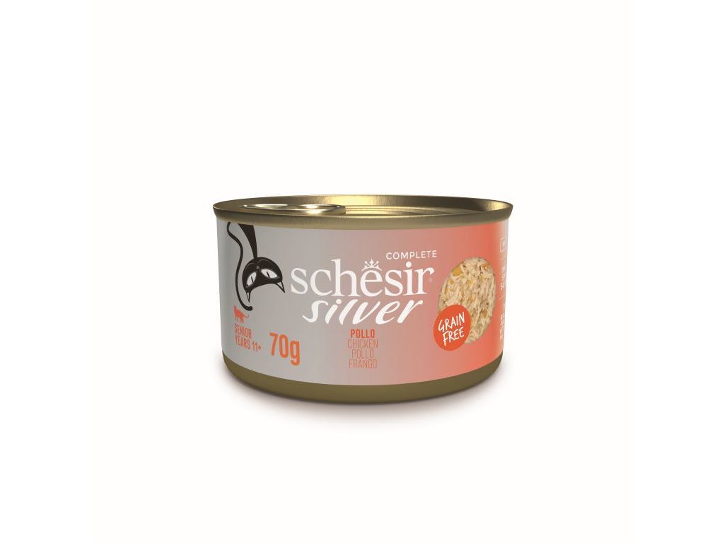 COMIDA H&Uacute;MIDA GATO SCHESIR S&Eacute;NIOR FRANGO 70G image number 0