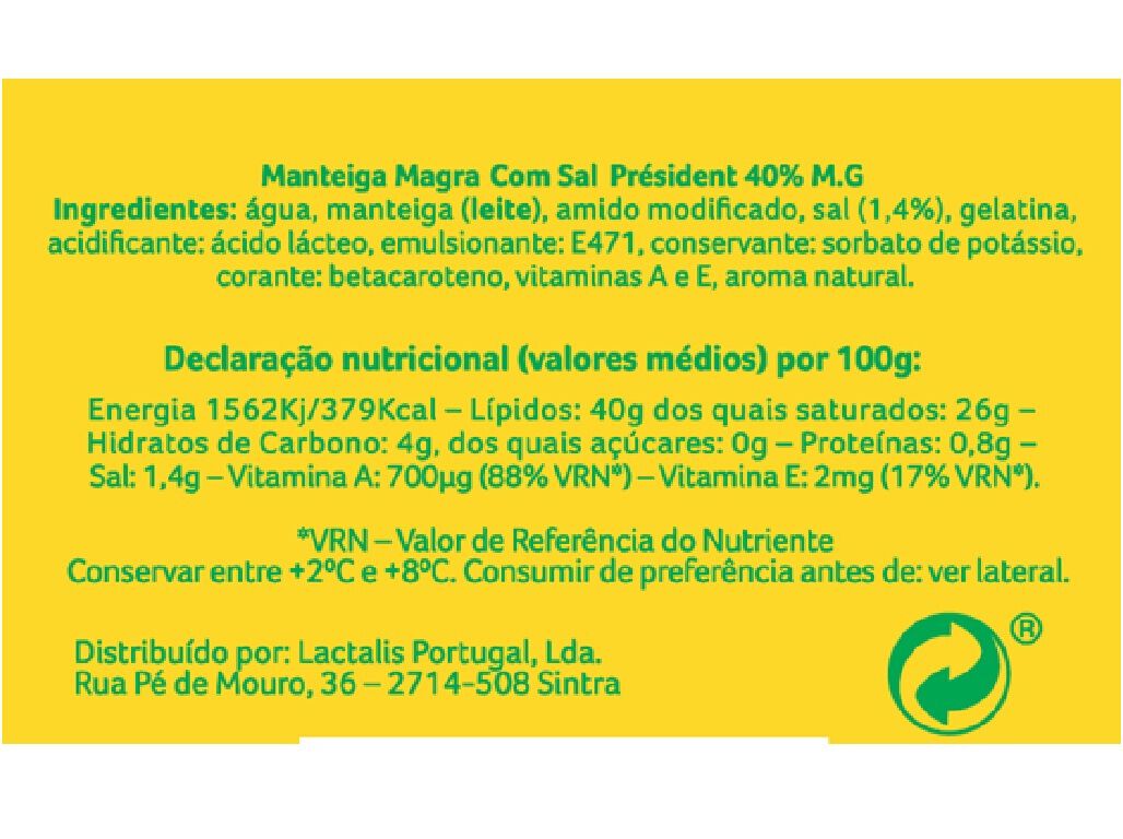MANTEIGA MAGRA PRESIDENT PACK ECON&Oacute;MICO 2X250G image number 1