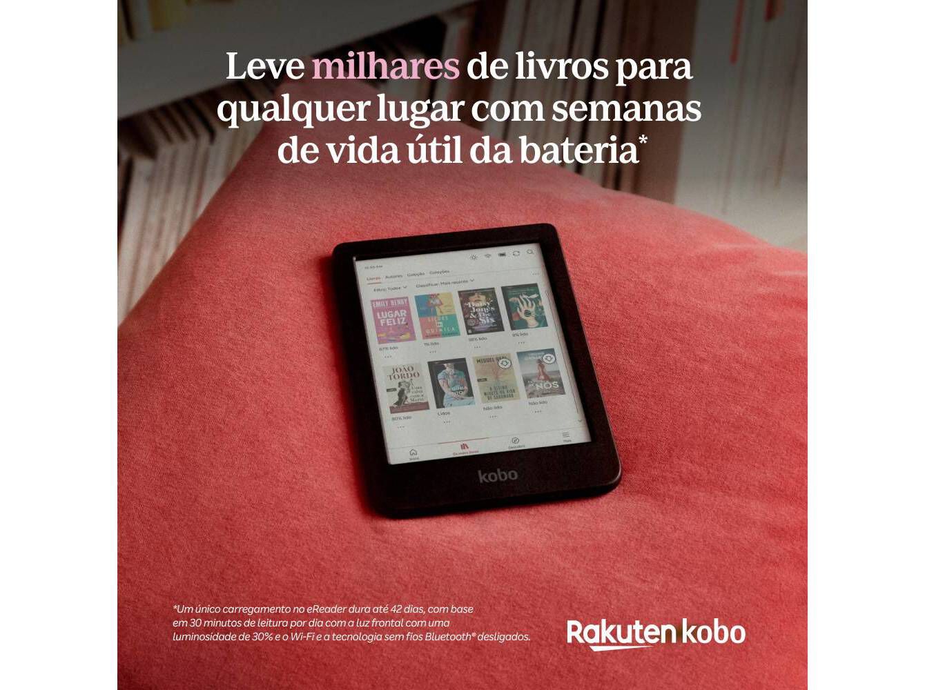 E-BOOK KOBO CLARA COLOUR 6" PRETO image number 7
