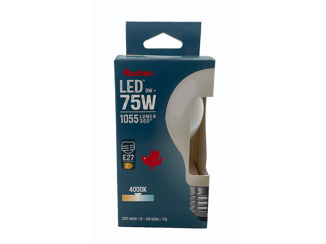 L&Acirc;MPADA LED STANDARD AUCHAN E27 75W LUZ BRANCA image number 0