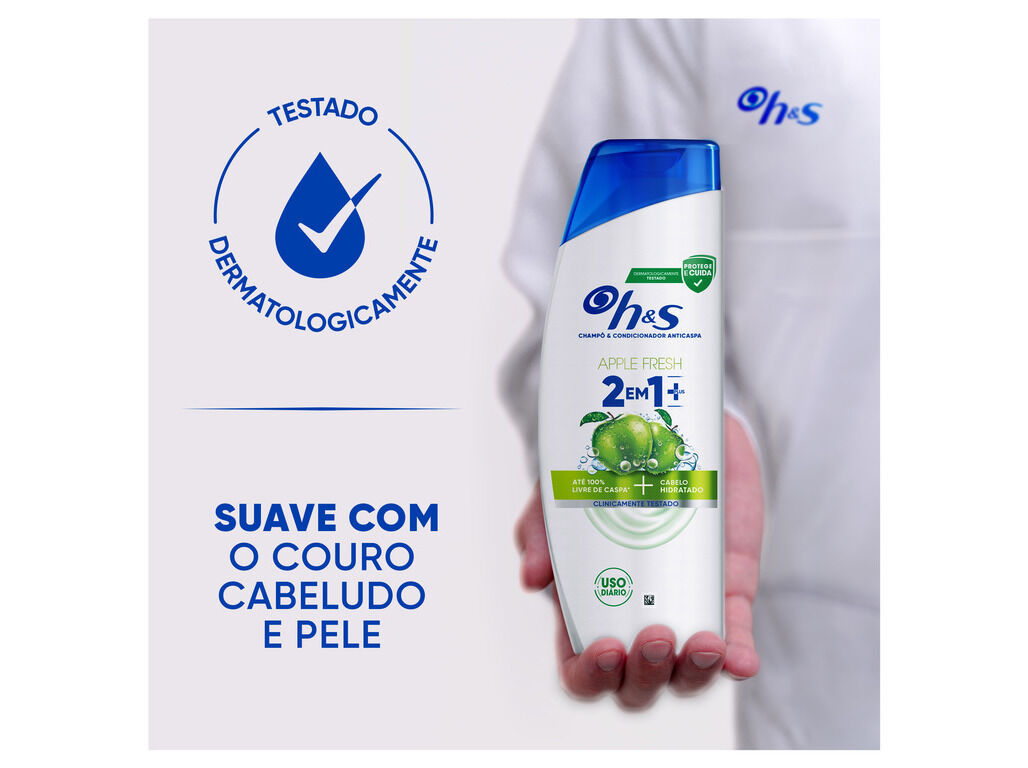 CHAMPO H&S MA&Ccedil;A 2EM1 PLUS 400ML image number 6