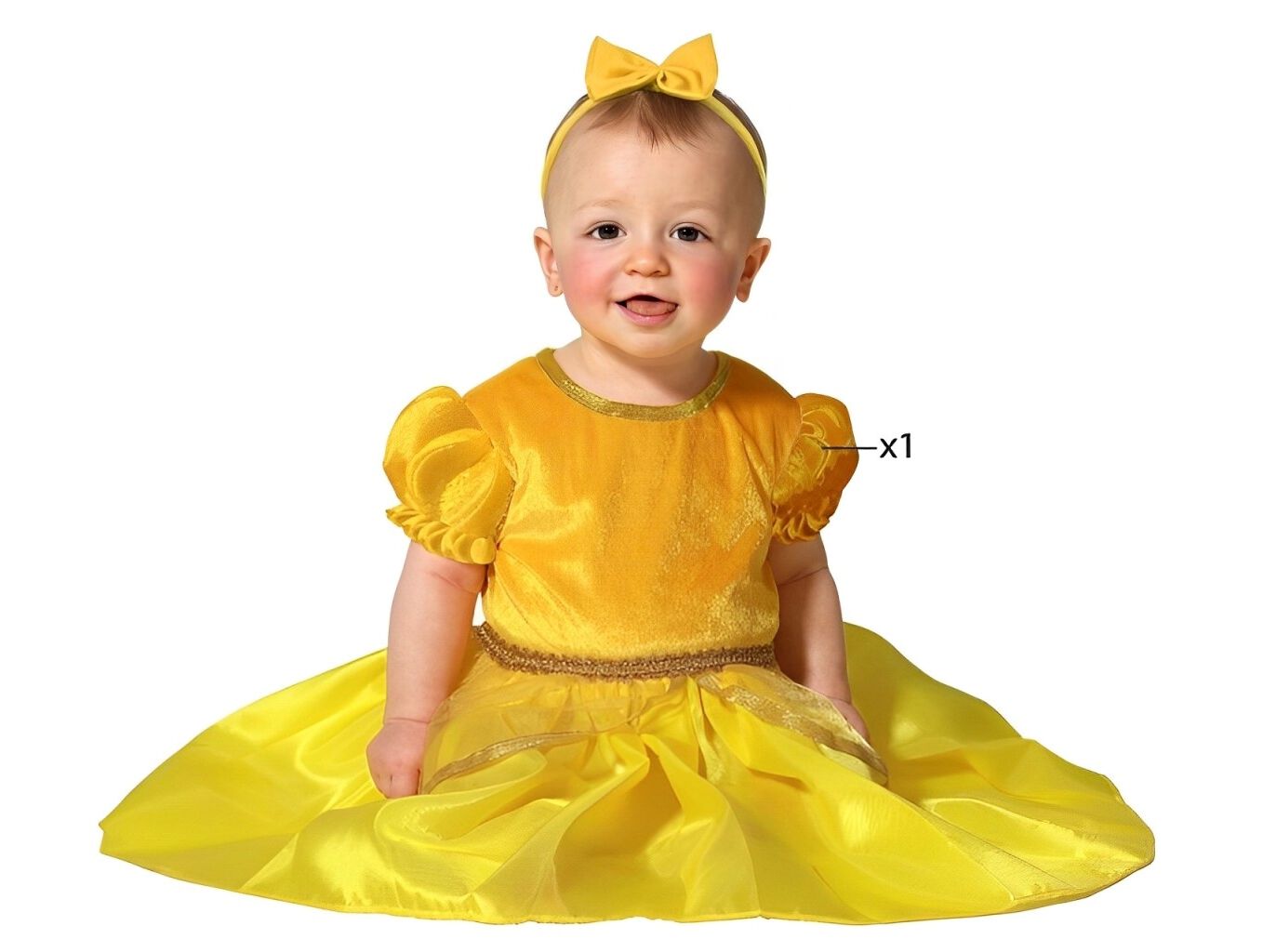 DISFARCE PRINCESA FUNMAKERS DOURADA +24 MESES 98X57X55CM