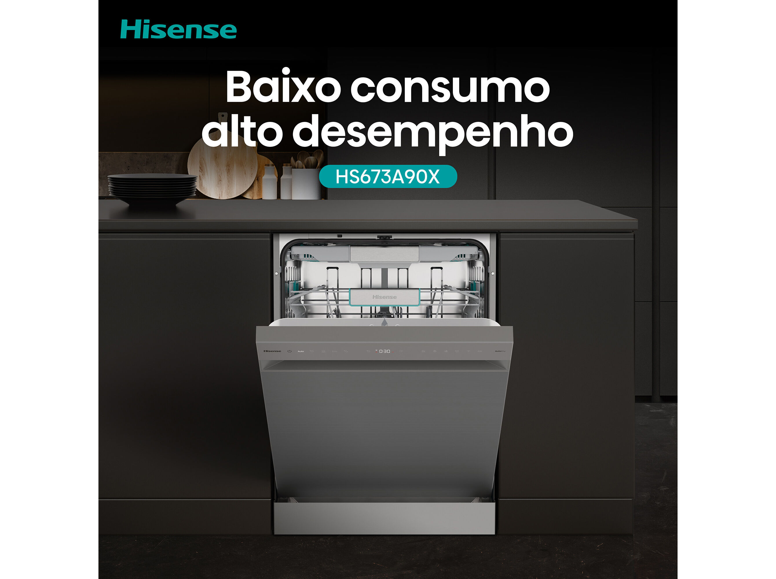 M&Aacute;QUINA LAVAR LOI&Ccedil;A HISENSE HS673A90X&nbsp; CLASSE A 16 CONJ. image number 14