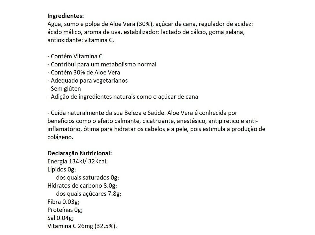 BEBIDA TROPICAL ALOE VERA 0.5L image number 1