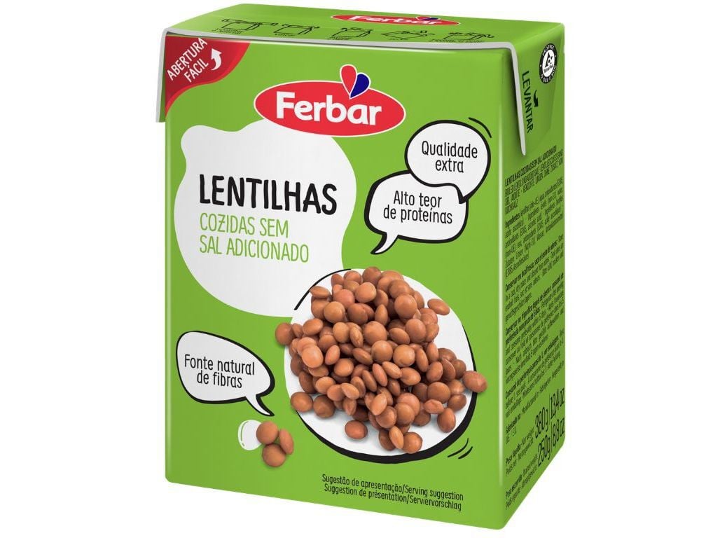 LENTILHAS FERBAR TETRA 380 (250) G image number 0