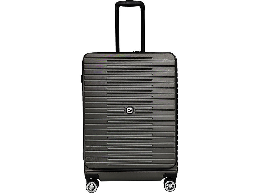 MALA DE VIAGEM R&Iacute;GIDA AIRPORT CINZENTO ESCURO 8 RODAS 45X65X27CM image number 0