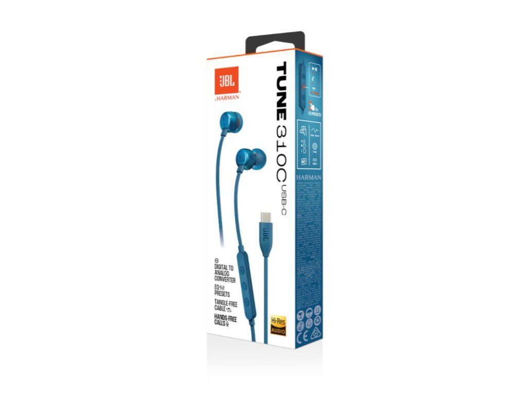 AURICULARES COM FIO JBL T310C BLU AZUL C/MICRO image number 7