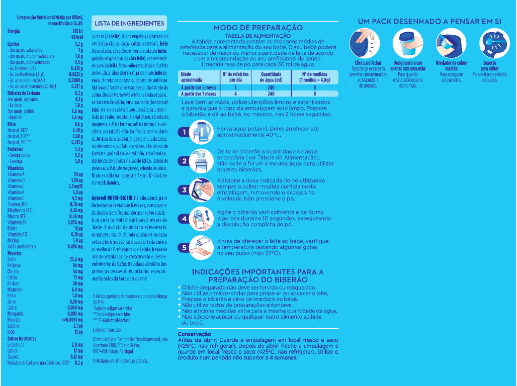 LEITE APTAMIL APTAMIL 2 LEVE 3 PAGUE 2 3X800G image number 1