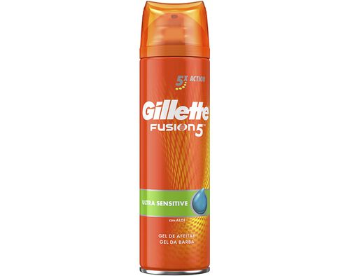 Gel de Barbear Fusion Sensitive Gillette 200ml image number 0