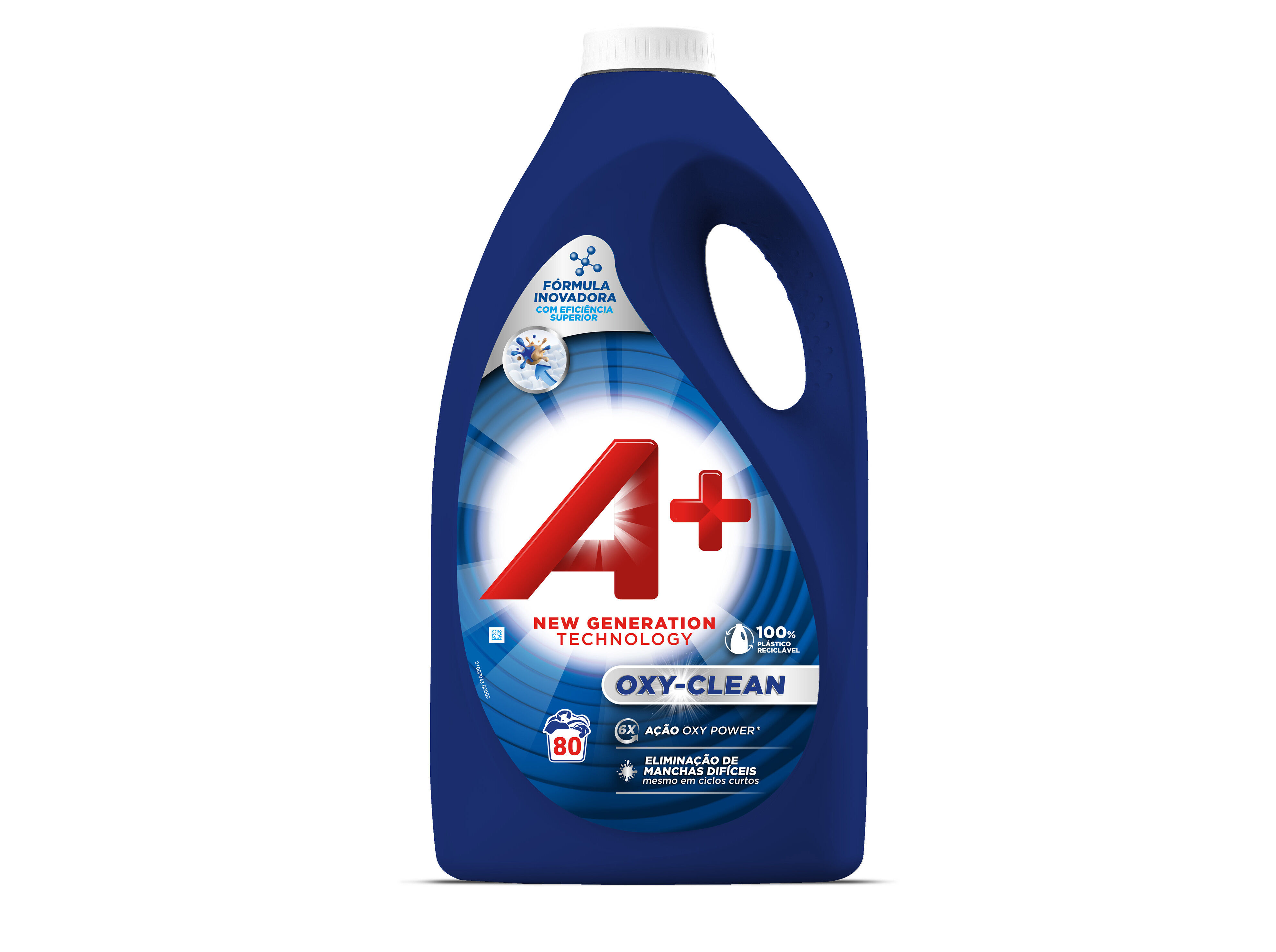 DETERGENTE M&Atilde;QUINA ROUPA L&Atilde;QUIDO A+ OXI CLEAN 80D image number 0