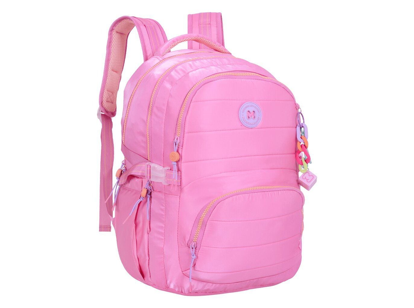 MOCHILA MARSHMALLOW PUFFY ROSA 15X32X44CM image number 1