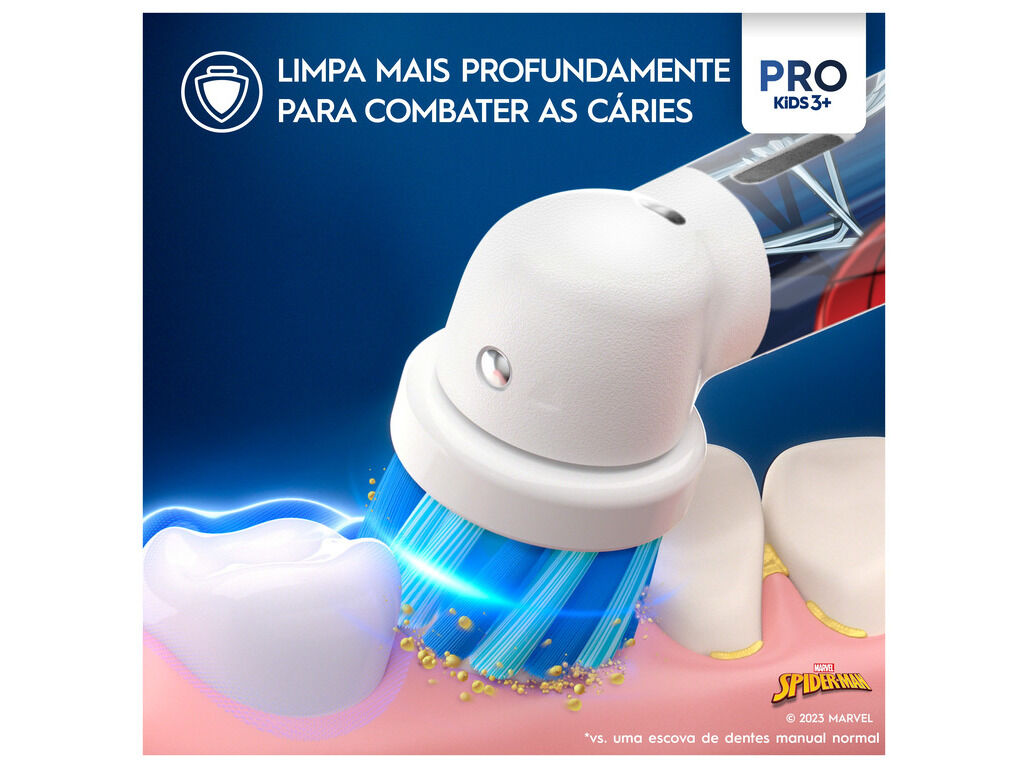 ESCOVA ELECTRICA ORAL-B VITALITY PRO KIDS 3+ SPIDERMAN image number 1