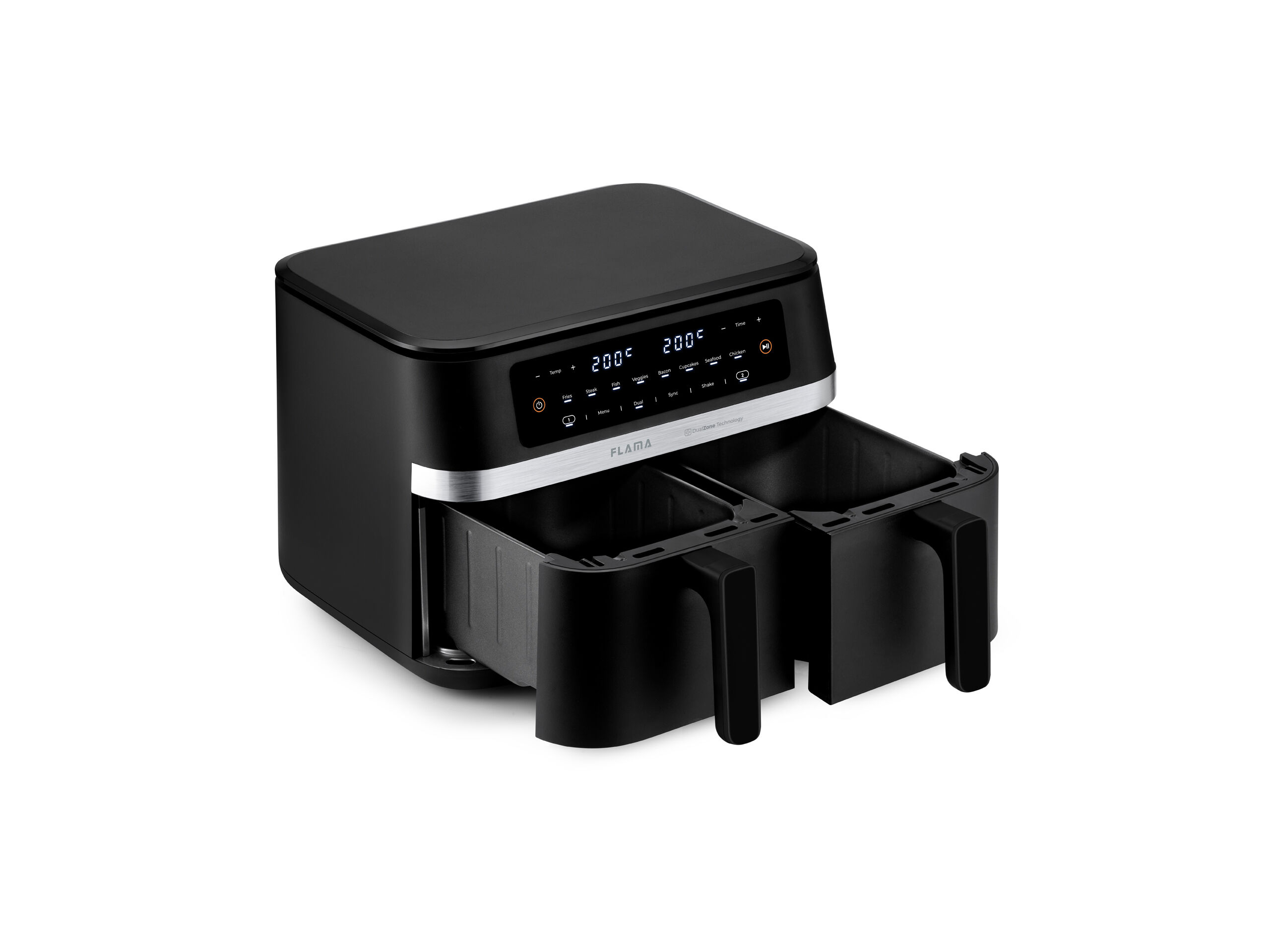 FRITADEIRA AIR FRYER FLAMA 671FL DOUBLE XL 11 L COM 2 GAVETAS image number 6
