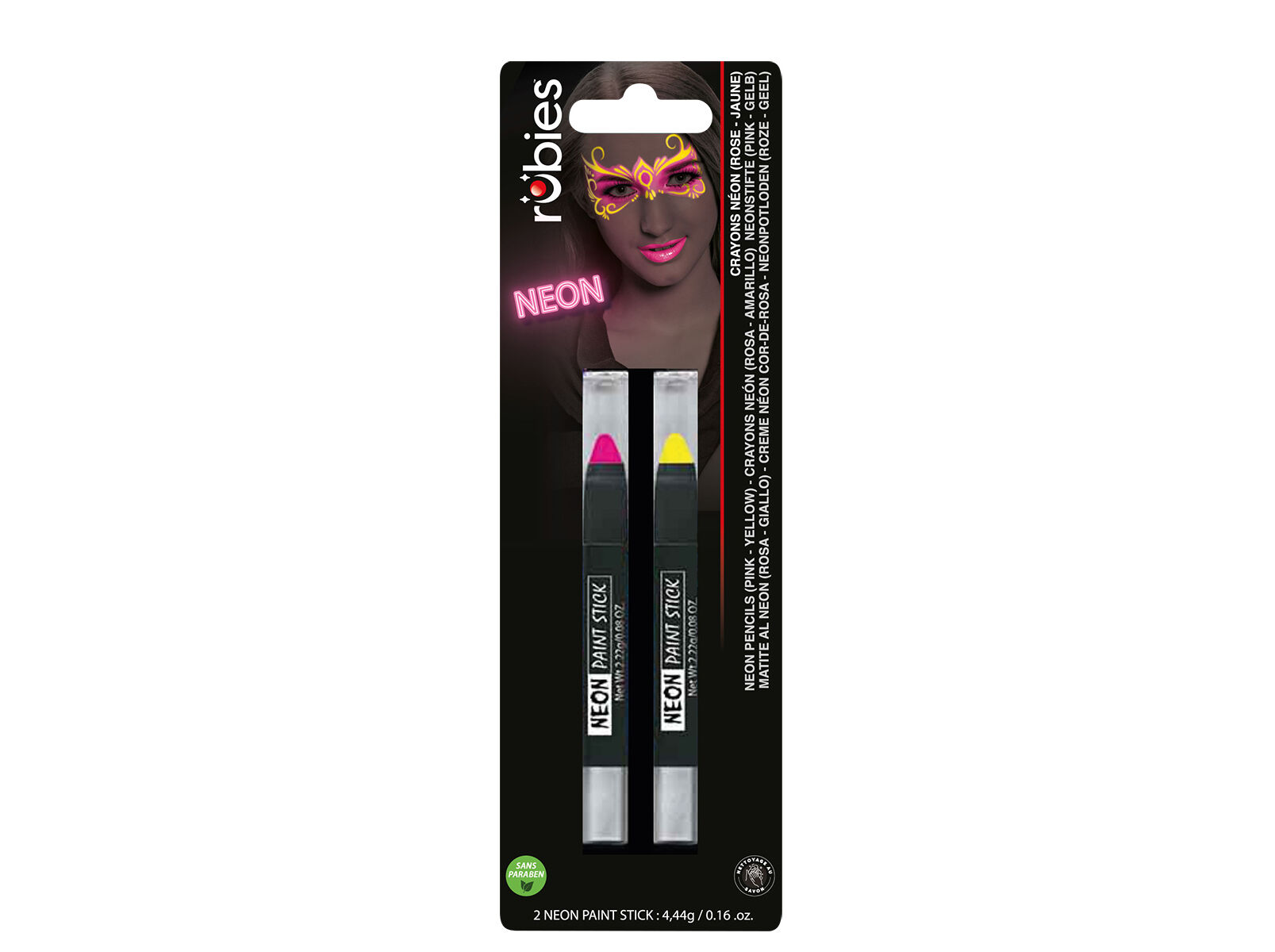 DUO L&Aacute;PIS RUBIES AMARELO E ROSA NEON