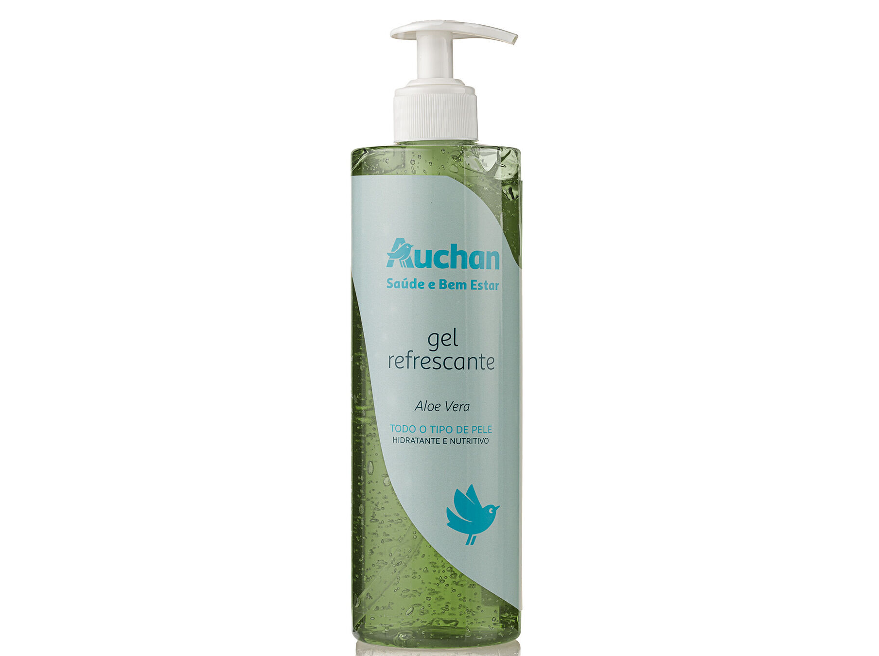 GEL REFRESCANTE AUCHAN SA&Uacute;DE E BEM ESTAR ALOE VERA 500ML