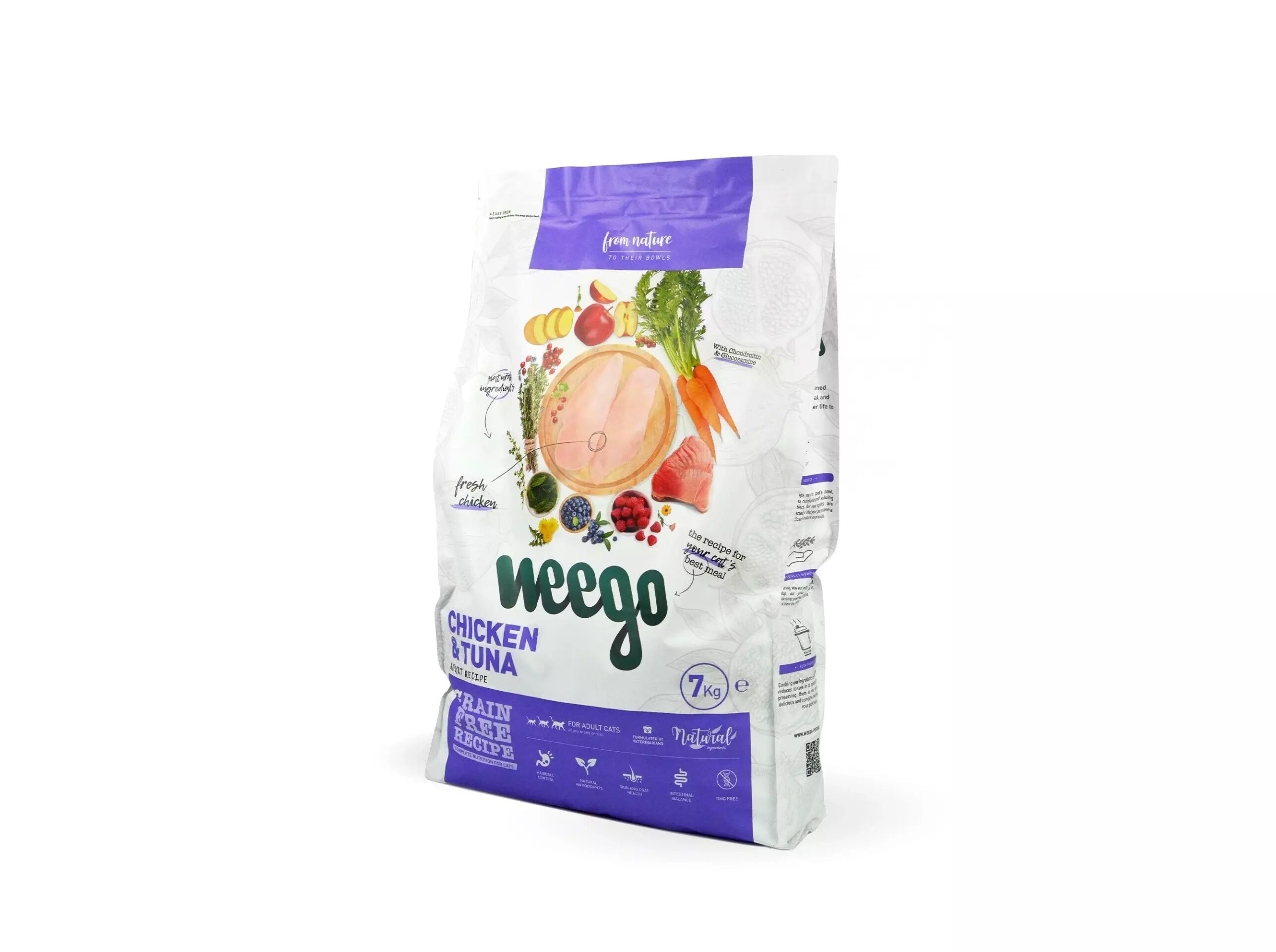 RA&Ccedil;&Atilde;O PARA GATO WEEGO FRANGO / ATUM 7KG
