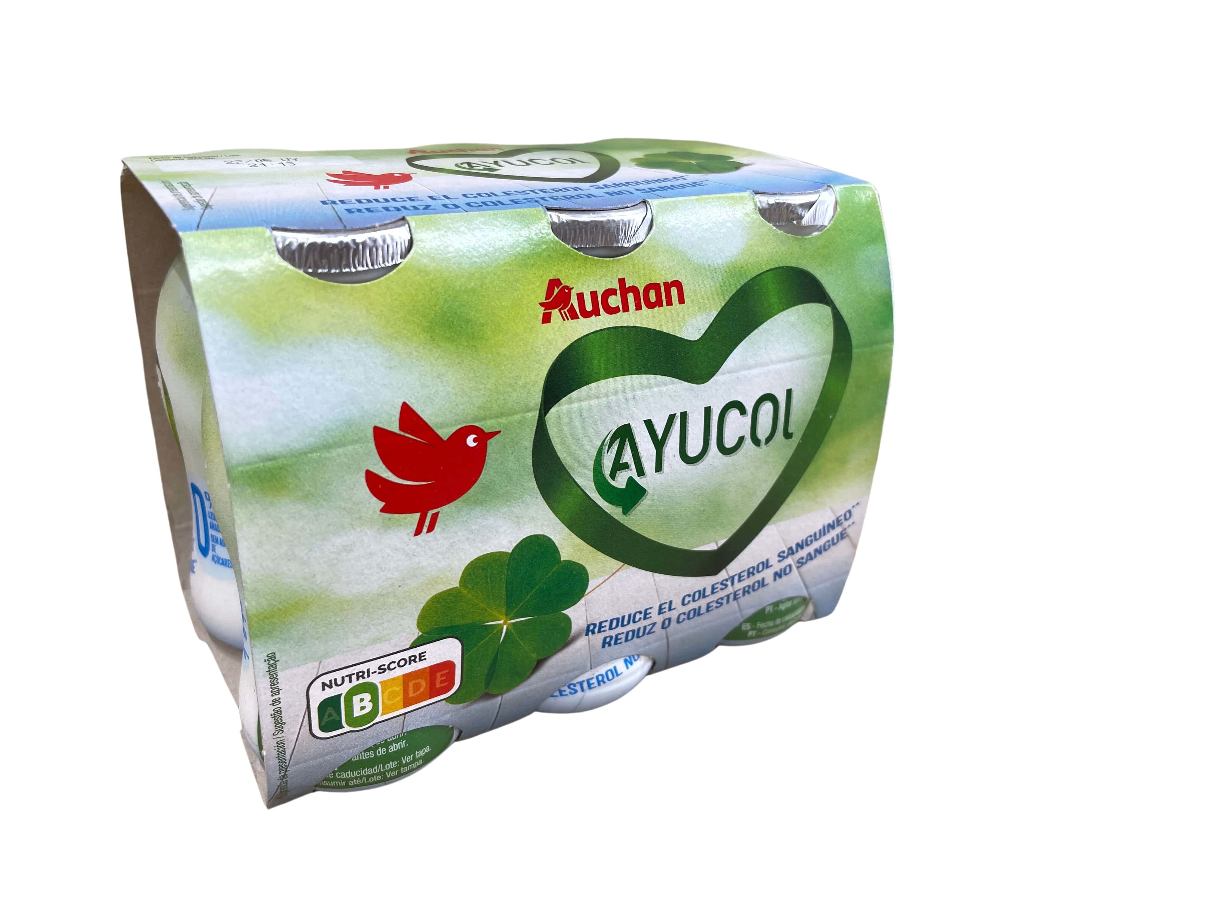 Leite Fermentado Auchan Natural Colesterol 6x100g | Auchan