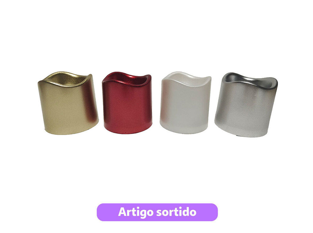 VELA PILAR LED ACTUEL &Oslash;7.5X7.5CM CORES SORTIDAS image number 0