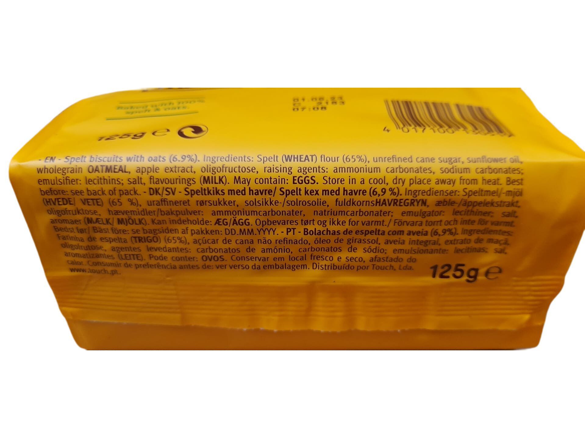 BOLACHAS LEIBNIZ ZOO ESPELTA E AVEIA 125G image number 1