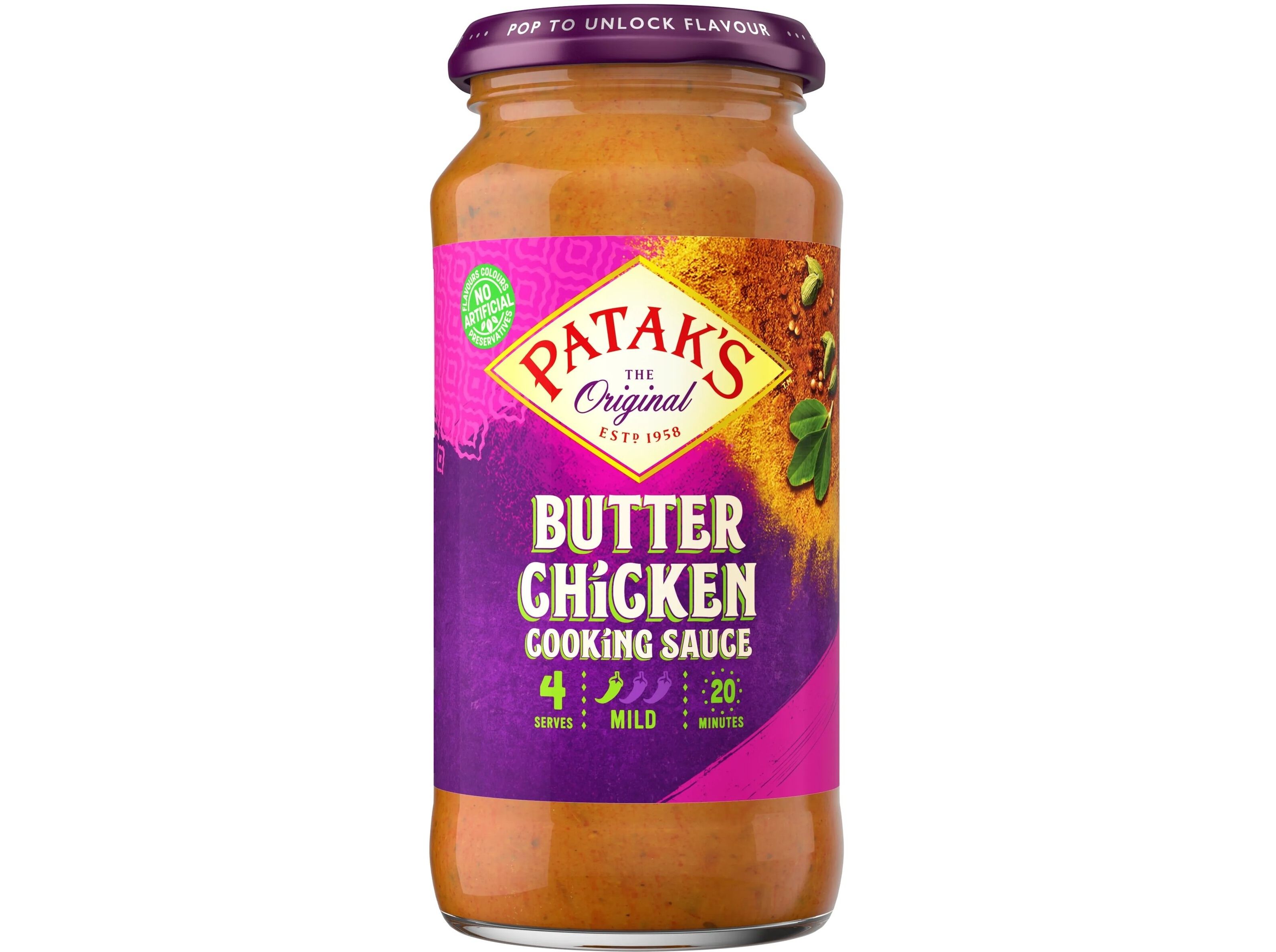 MOLHO INDIANO PATAKS BUTTER CHICKEN 450G