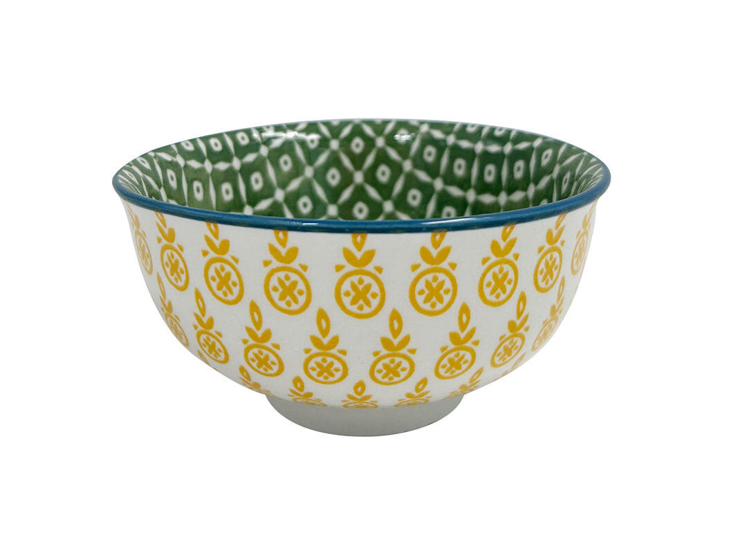 TA&Ccedil;A PORCELANA ACTUEL AZUL / AMARELA 11CM 29CL image number 0