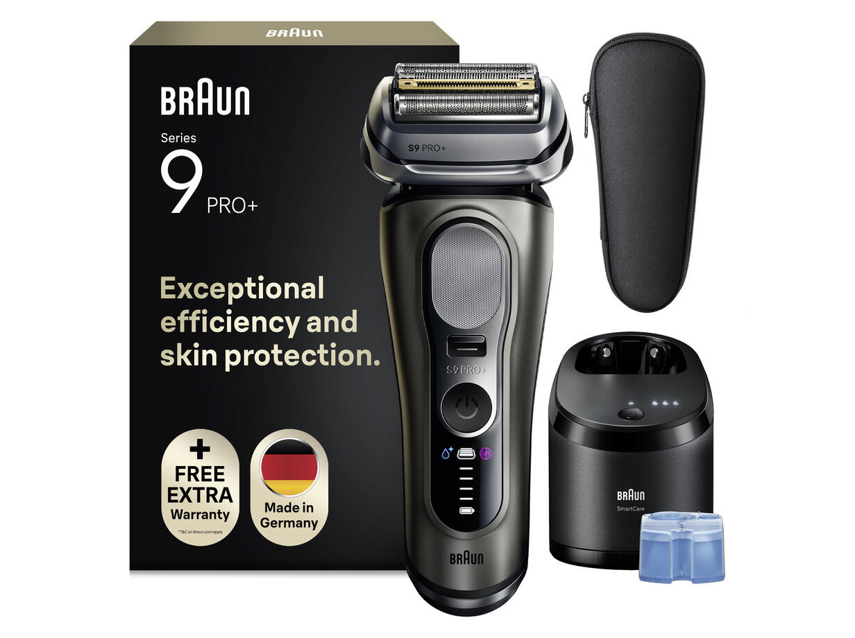 M&Aacute;QUINA DE BARBEAR BRAUN SERIES 9 PRO+ 9655CC COM CENTRO DE LIMPEZA SMARTCARE
