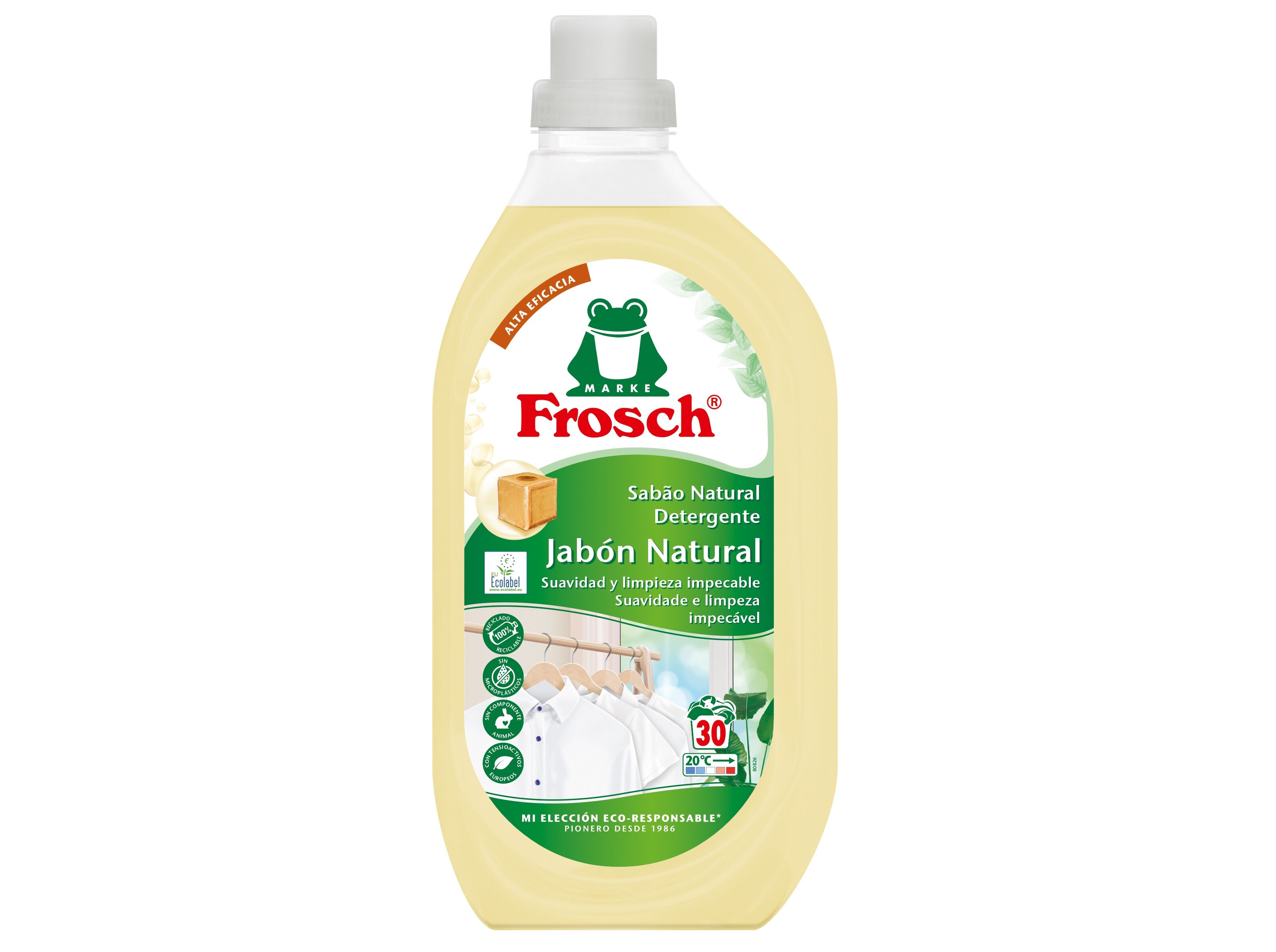DETERGENTE ROUPA M&Aacute;QUINA FROSCH LIQUIDO SAB&Atilde;O NATURAL 30D