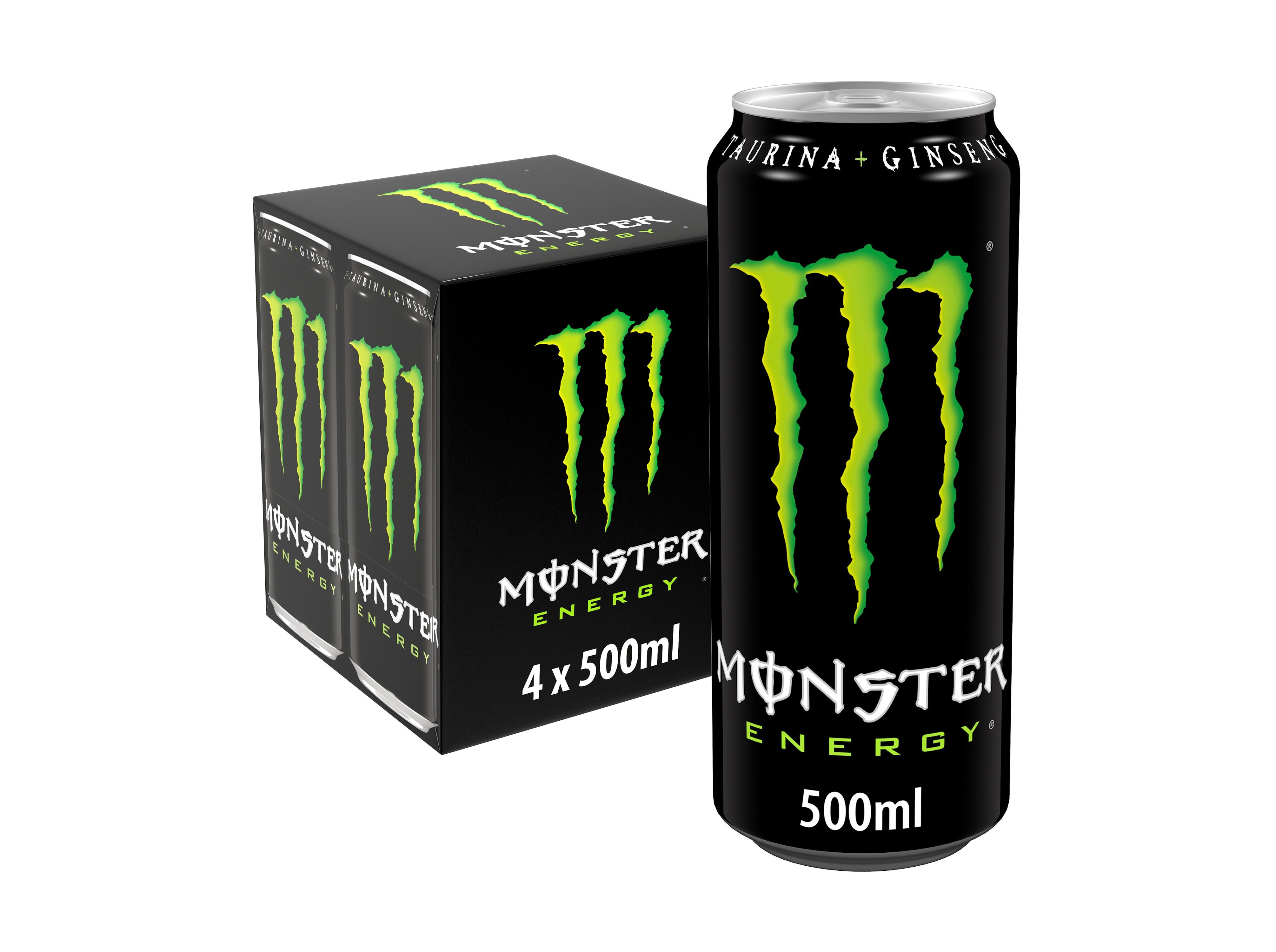 BEBIDA ENERG&Eacute;TICA MONSTER ENERGY 4X0.5L (SDR) image number 0