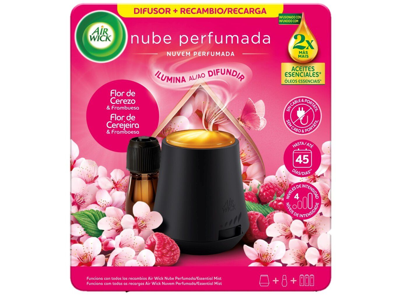 AMBIENTADOR AIRWICK NUVEM PERFUMADA FLOR CEREJEIRA 20ML image number 0