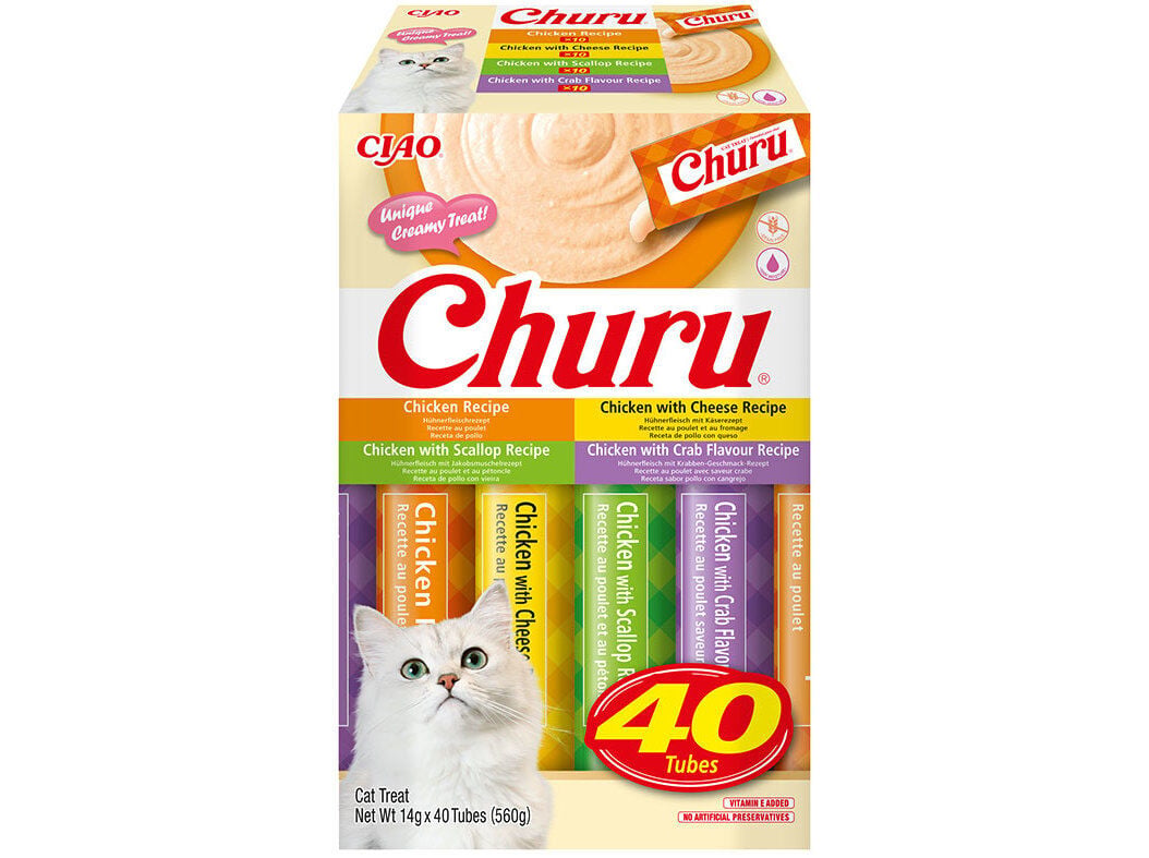 SNACKS GATO CIAO CHURU FRANGO 40X14G image number 0