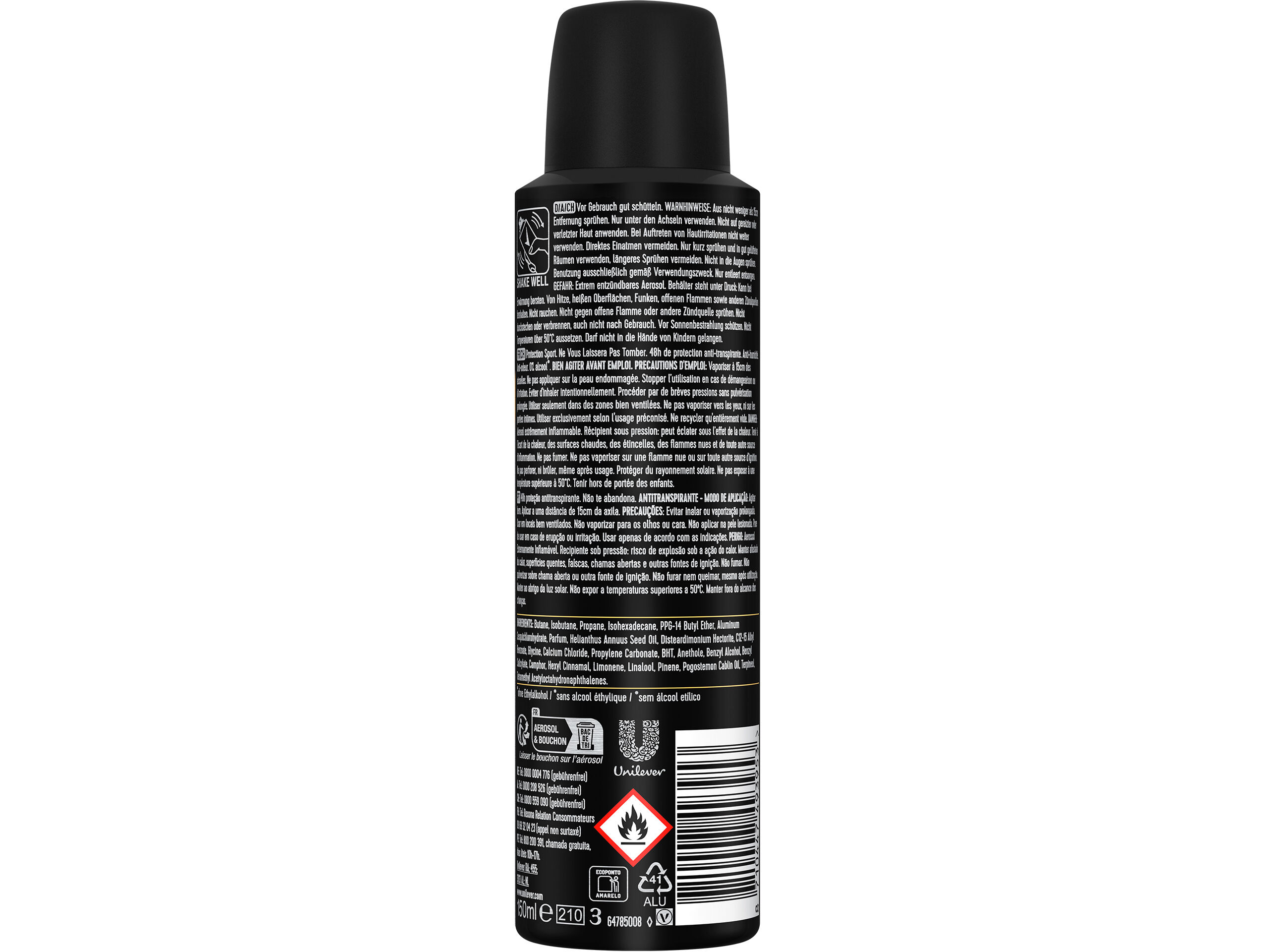 DEO SPRAY REXONA MEN SPORT DEF 48H 150ML image number 1
