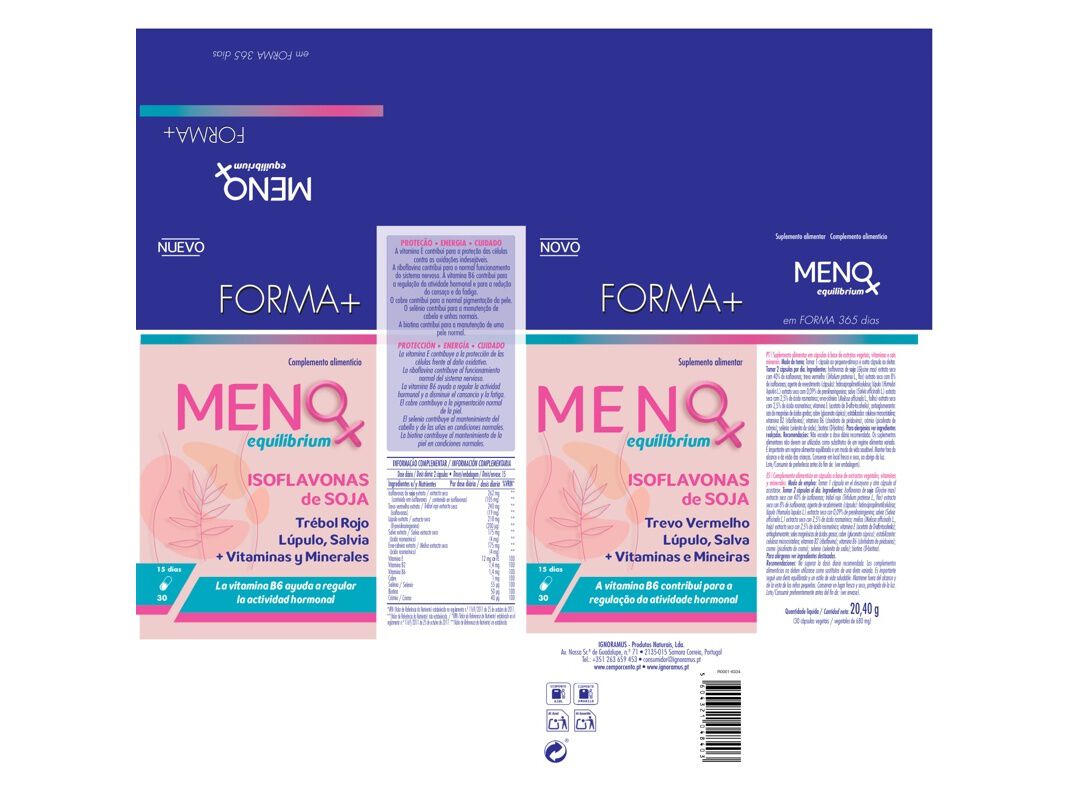 MENO EQUILIBRIUM FORMA+ 30 CAPSULAS image number 1
