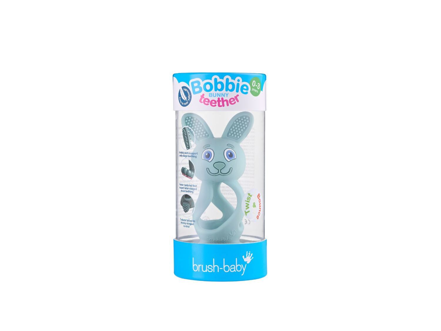 MORDEDOR BRUSH-BABY BOBBIE BUNNY AZUL