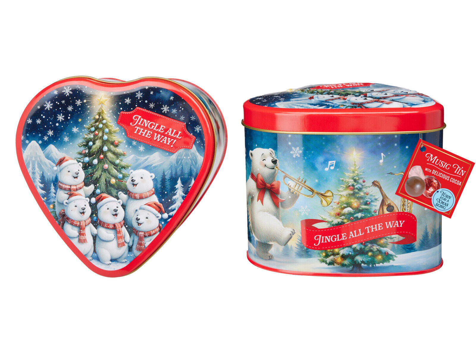 LATA MUSICAL JINGLE ALL THE WAY COM CHOCOLATES 120G image number 2