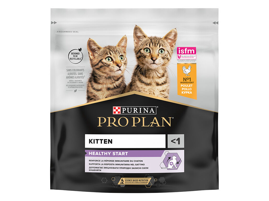 RA&Ccedil;&Atilde;O PARA GATINHOS PRO PLAN COM FRANGO E ARROZ 400G image number 1