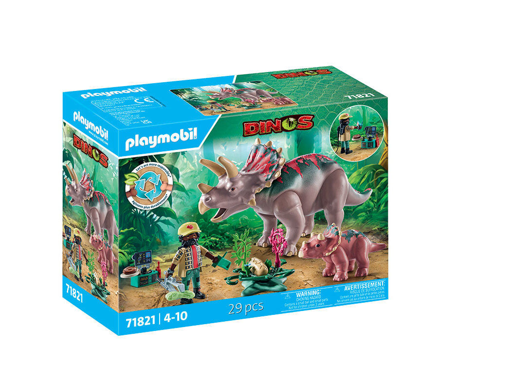 FAM&Iacute;LIA TRICERATOPS PLAYMOBIL 71821 image number 0
