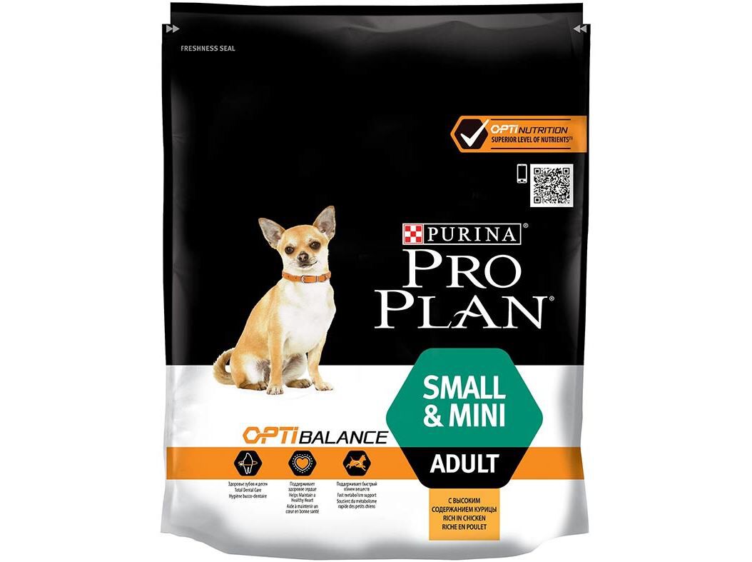 RA&Ccedil;&Atilde;O C&Atilde;O ADULTO PRO PLAN SMALL&MINI FRANGO 700G image number 0