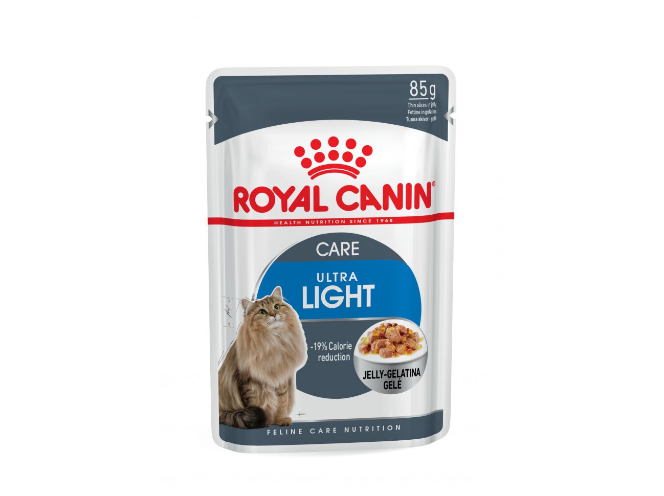 COMIDA H&Uacute;MIDA GATO ROYAL CANIN ULTRA LIGHT JELLY 85G