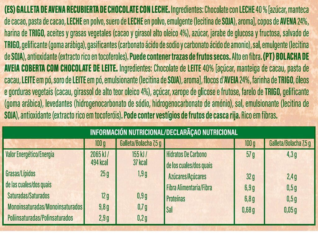 BOLACHAS COB.CHOCOLATE GULLON 150 G image number 1