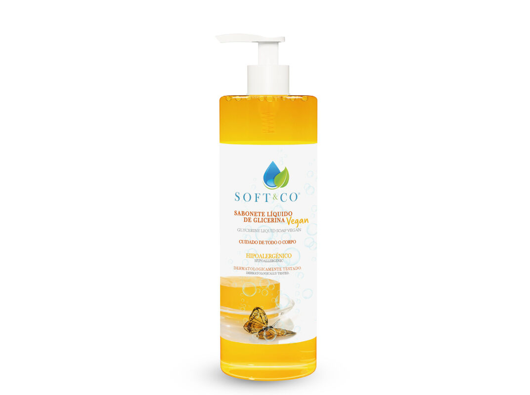 SABONETE GLICERINA L&Iacute;QUIDA SOFT&CO 500ML image number 0